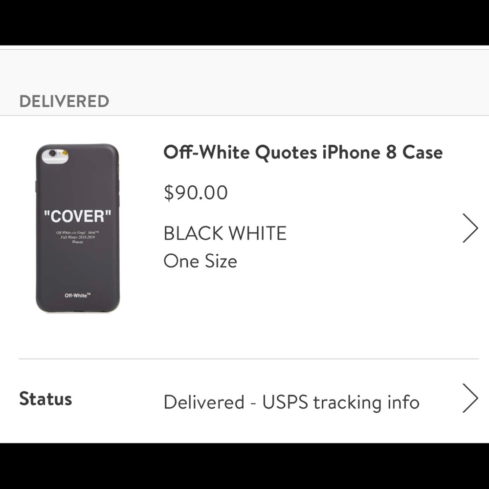 OffWhite 2018 iPhone 8 case